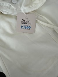 DEFECT | Serena Sweetheart Romper Dress V2 in White in L DEFECT | Serena Sweetheart Romper Dress V2 in White in L