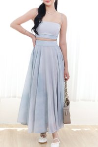 RESTOCKS | Phaedra Printed Co-ord Top in Light Blue RESTOCKS | Phaedra Printed Co-ord Top in Light Blue