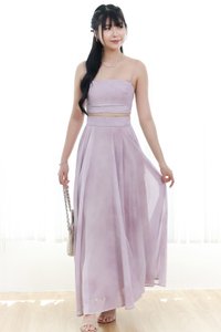 RESTOCKS | Phaedra Printed Co-ord Skirt in Soft Lilac ( Regular Length )