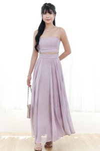 DEFECT | Phaedra Printed Co-ord Skirt in Soft Lilac ( Regular Length ) in XS