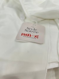 DEFECT | Rin Ribbon Sleeved Co-ord Skorts in White in XS,S,M,XL DEFECT | Rin Ribbon Sleeved Co-ord Skorts in White in XS,S,M,XL