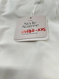 DEFECT| Rin Ribbon Co-ord Skorts in White in XXS,XS,S,M,L,XL