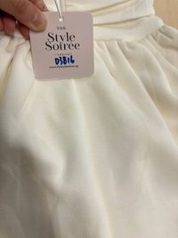 DEFECT | Reylene Romper Dress in White in XXS