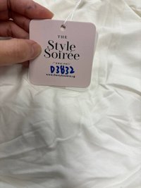 DEFECT | Raquel Ruched Co-ord Skirt in White in M