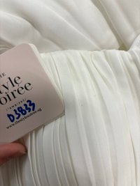 DEFECT | Perdi Pearl Pleated Jumpsuit in White in XS DEFECT | Perdi Pearl Pleated Jumpsuit in White in XS