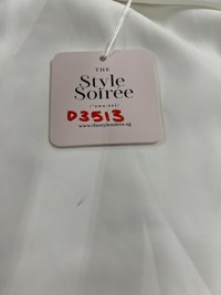 DEFECT | Heda Co-ord Maxi Skirt in White ( Petite Length ) in M