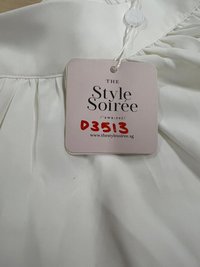 DEFECT | Heda Co-ord Maxi Skirt in White ( Petite Length ) in M