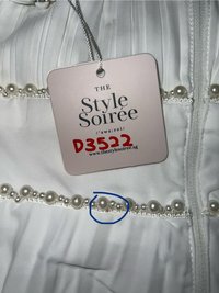 DEFECT | Perdi Pearl Pleated Jumpsuit in White in XS