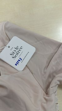 DEFECT | Rin Ribbon Sleeved Co-ord Top in Ballet Pink in M