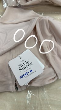 DEFECT | Rin Ribbon Sleeved Co-ord Top in Ballet Pink in M