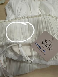 DEFECT | Perdi Pearl Pleated Jumpsuit in White in M