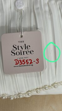 DEFECT Perdi Pearl Pleated Jumpsuit in White in S/M