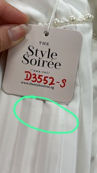 DEFECT Perdi Pearl Pleated Jumpsuit in White in S/M