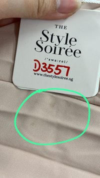 DEFECT | Perdi Pearl Pleated Jumpsuit in Light Pink in M DEFECT | Perdi Pearl Pleated Jumpsuit in Light Pink in M