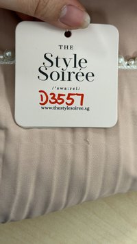 DEFECT | Perdi Pearl Pleated Jumpsuit in Light Pink in M DEFECT | Perdi Pearl Pleated Jumpsuit in Light Pink in M