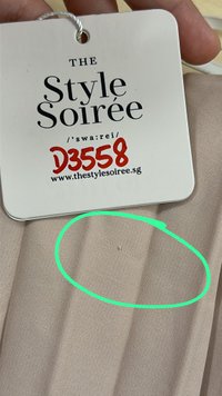 DEFECT | Perdi Pearl Pleated Jumpsuit in Light Pink in M