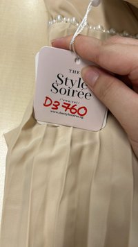 DEFECT | Perdi Pearl Pleated Jumpsuit in Light Yellow in L