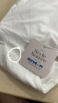 DEFECT | Rin Ribbon Sleeved Co-ord Top in White in XS/S/M/XL