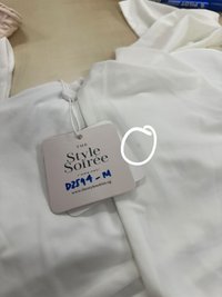 DEFECT | Rin Ribbon Sleeved Co-ord Top in White in XS/S/M/XL