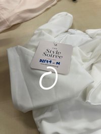 DEFECT | Rin Ribbon Sleeved Co-ord Top in White in XS/S/M/XL