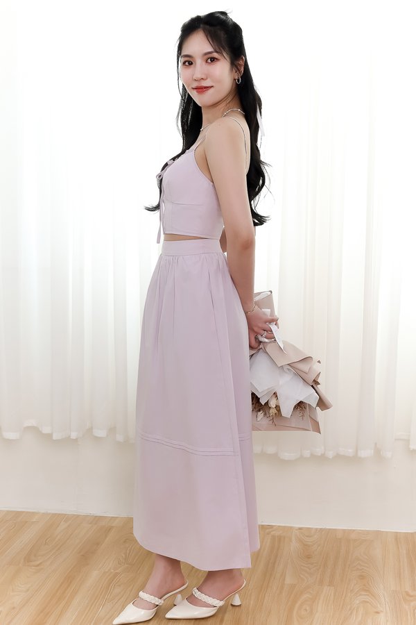 DEFECT | Cayla Co-ord Midi Skirt in Lilac in L