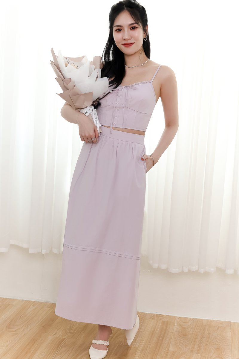 Cayla Co-ord Top in Lilac Cayla Co-ord Top in Lilac