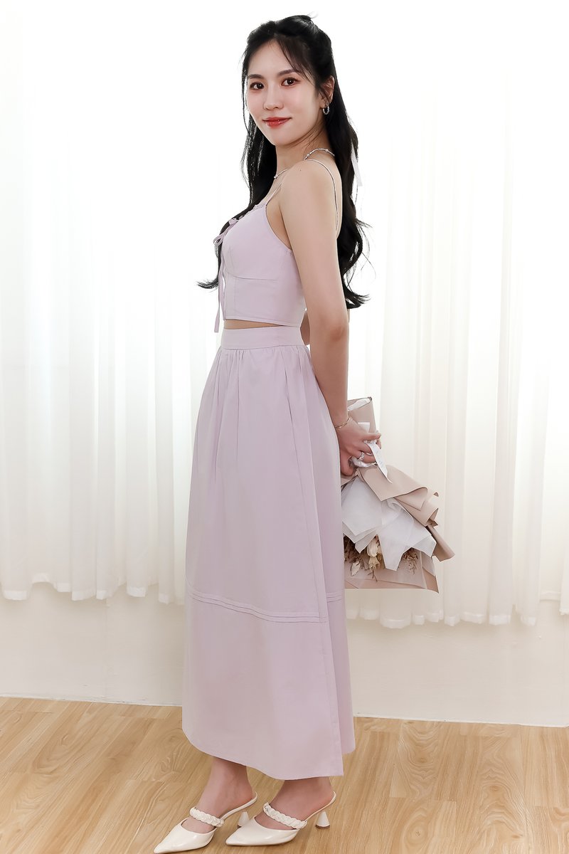 Cayla Co-ord Midi Skirt in Lilac Cayla Co-ord Midi Skirt in Lilac