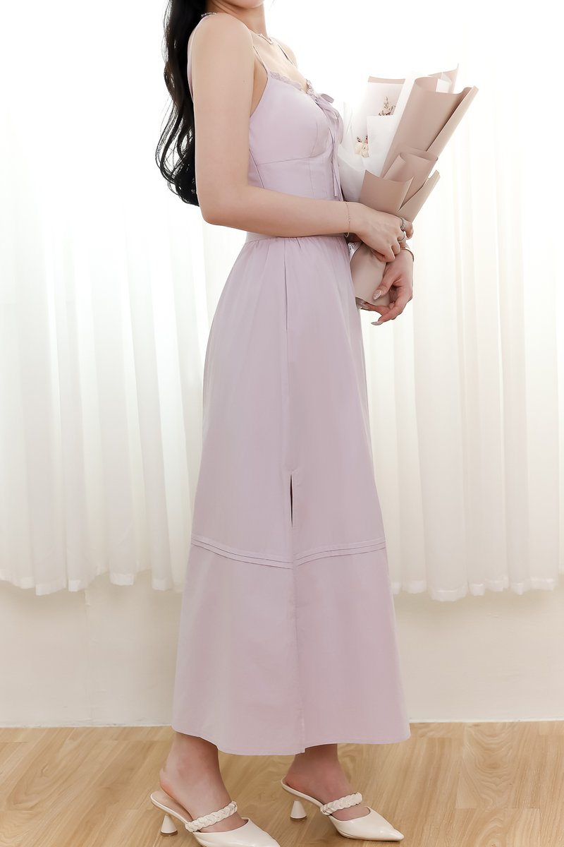 DEFECT | Cayla Co-ord Midi Skirt in Lilac in L