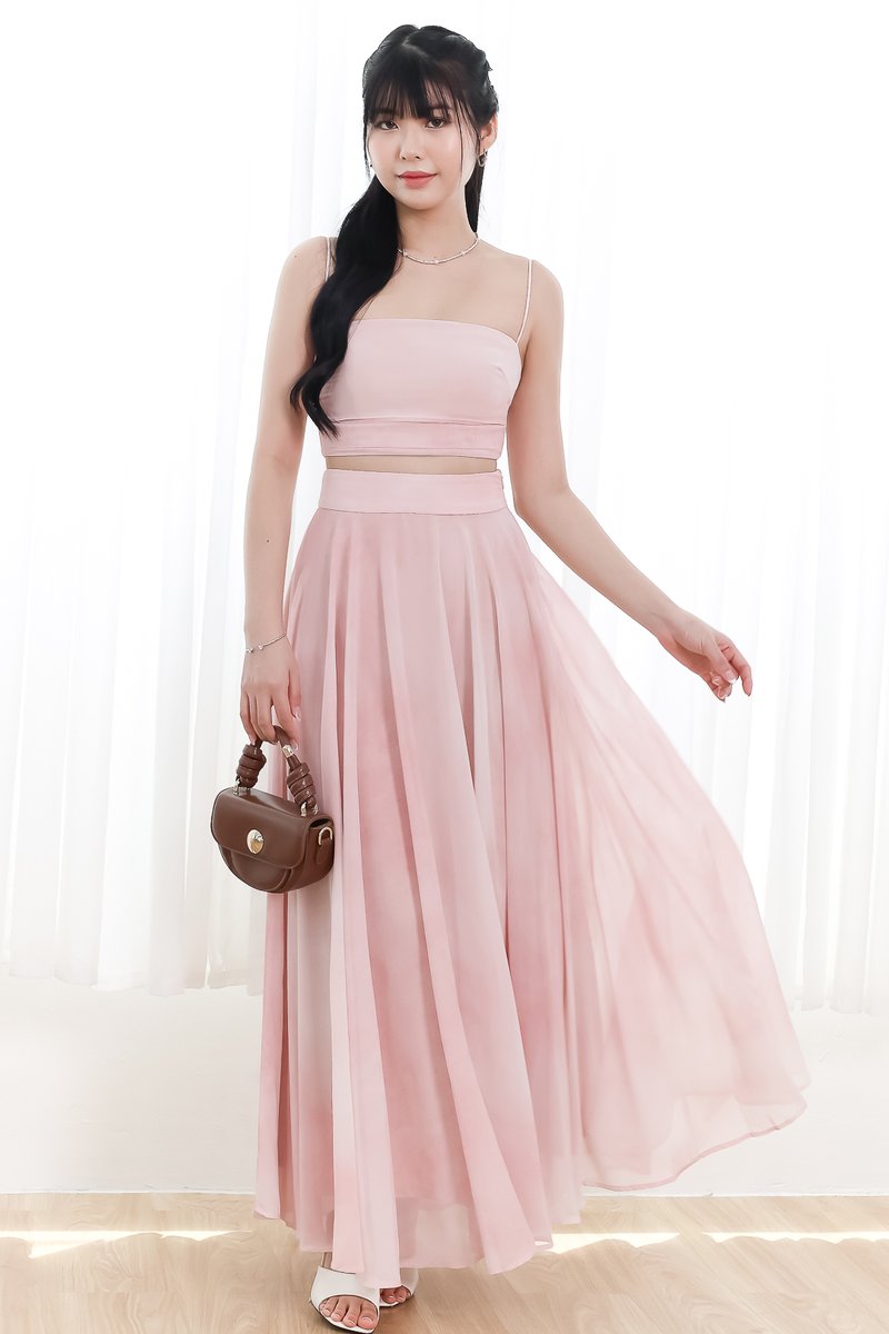 RESTOCKS | Phaedra Printed Co-ord Top in Blush Pink