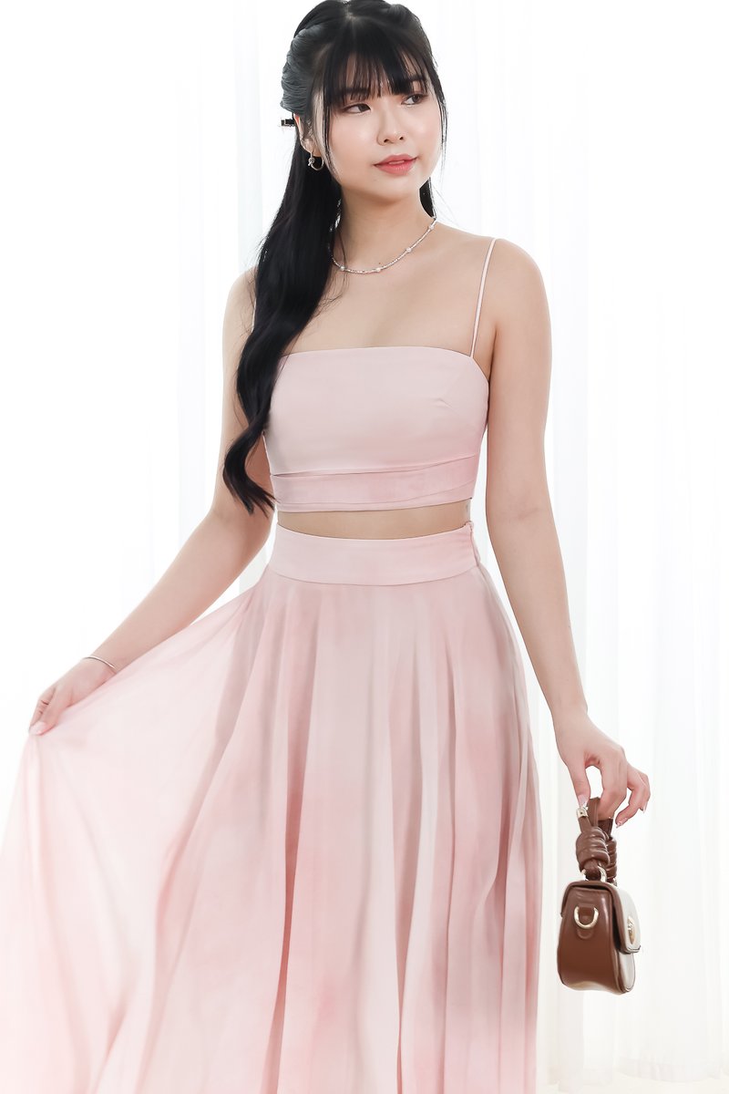 RESTOCKS | Phaedra Printed Co-ord Top in Blush Pink