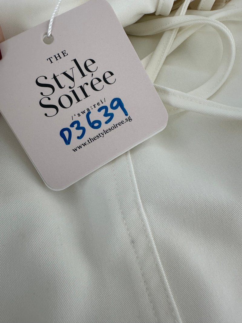 DEFECT | Serena Sweetheart Romper Dress V2 in White in XL