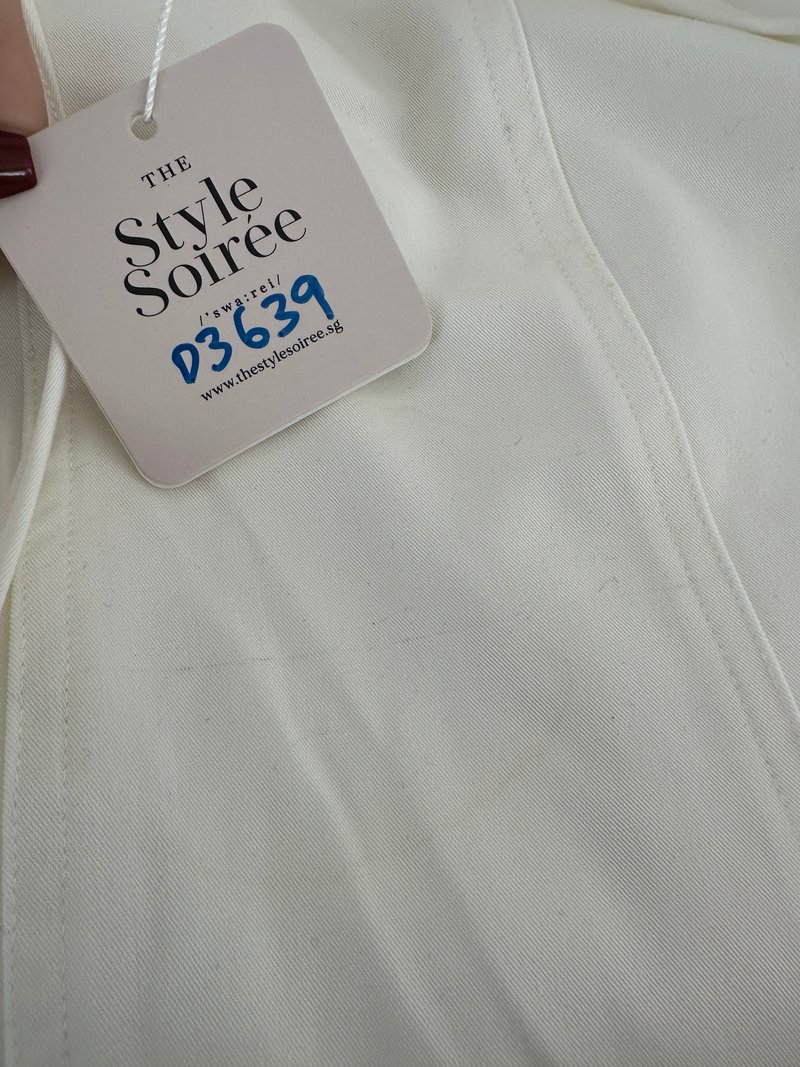 DEFECT | Serena Sweetheart Romper Dress V2 in White in XL