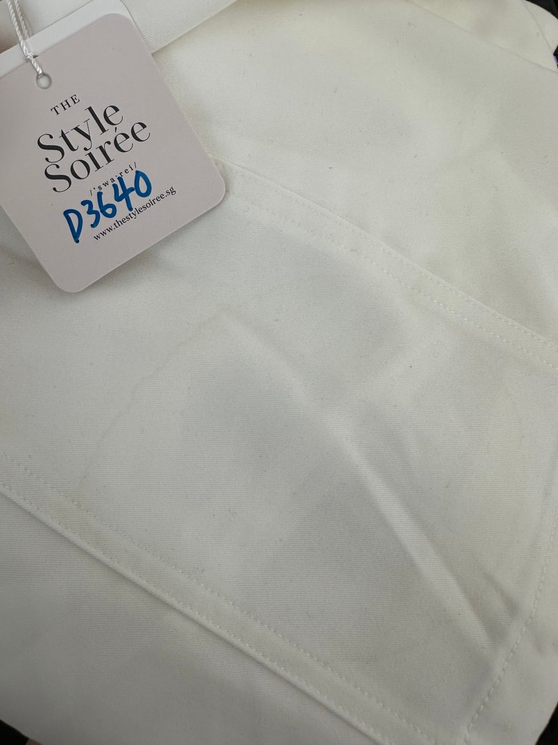 DEFECT | Serena Sweetheart Romper Dress V2 in White in L