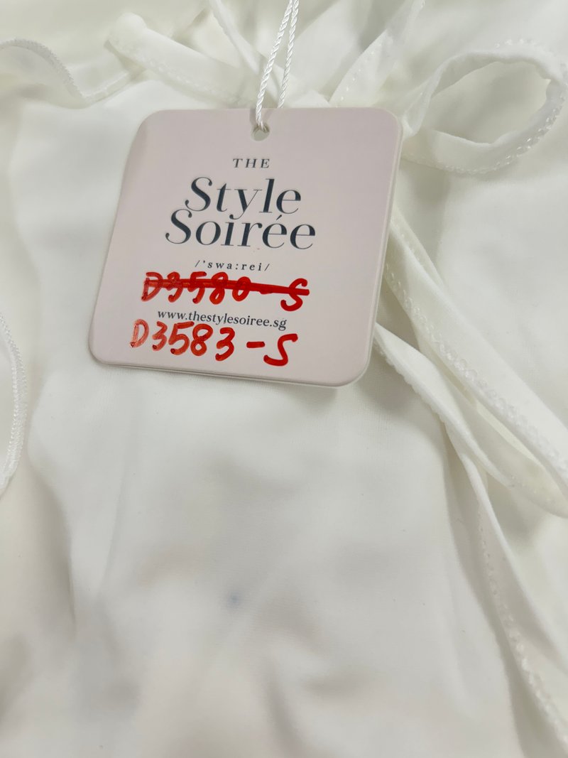 DEFECT | Rin Ribbon Sleeved Co-ord Skorts in White in XS,S,M,XL