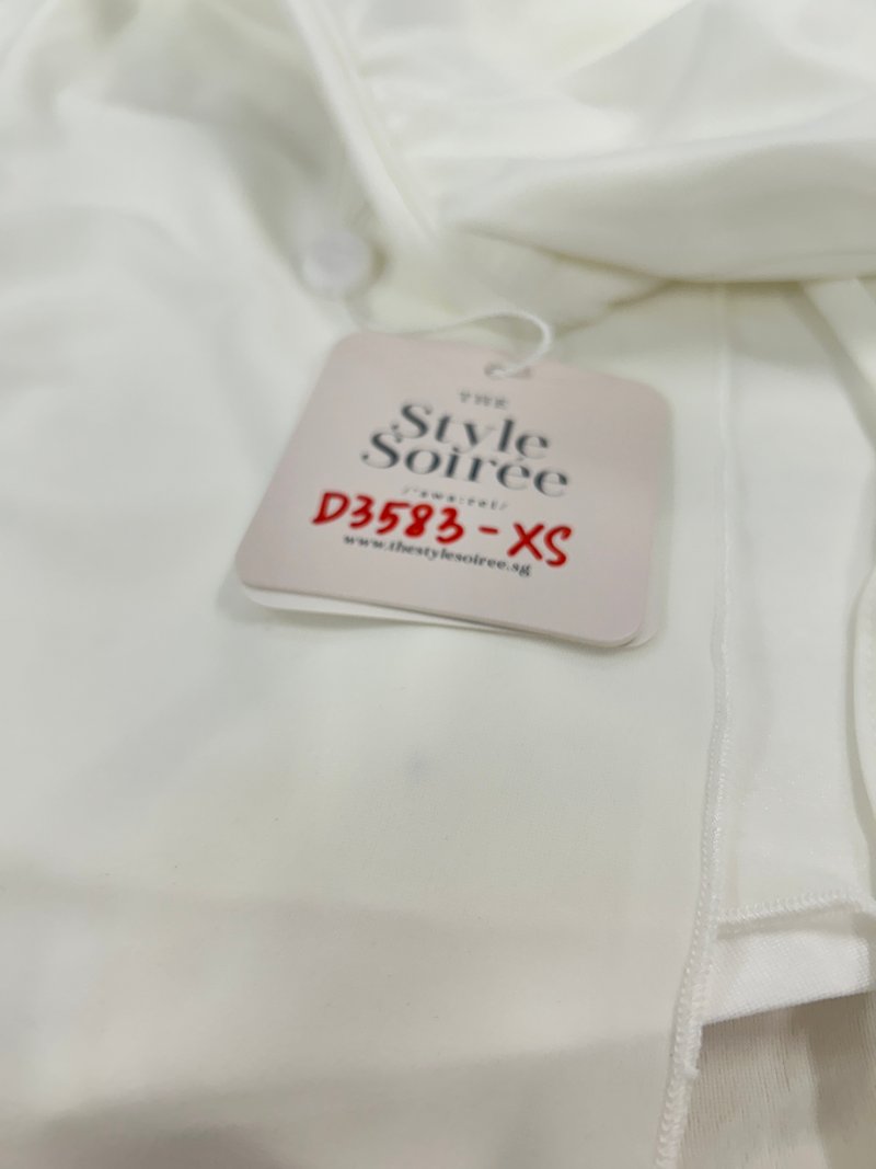 DEFECT | Rin Ribbon Sleeved Co-ord Skorts in White in XS,S,M,XL