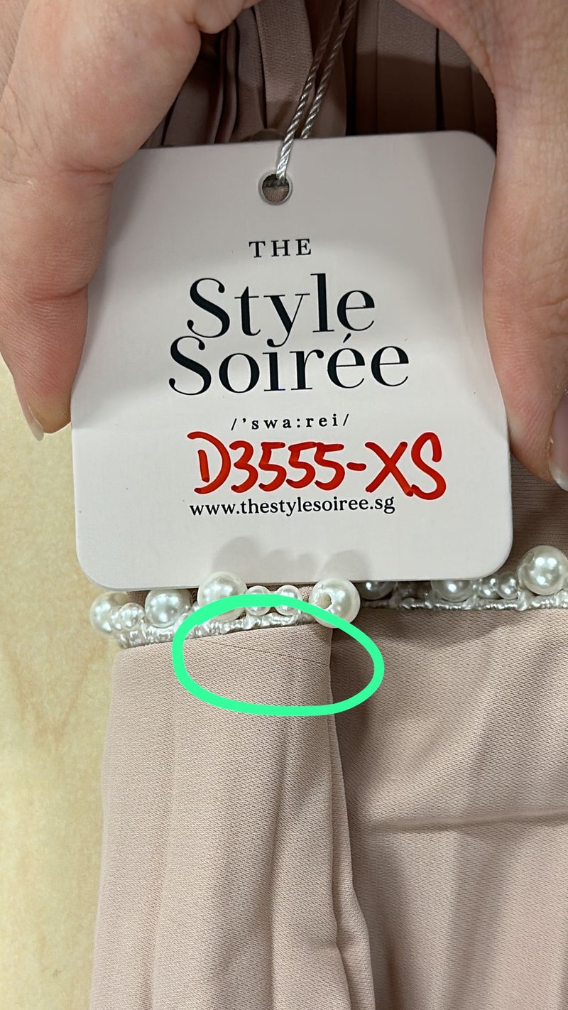 DEFECT | Perdi Pearl Pleated Jumpsuit in Light Pink in XS/M/L DEFECT | Perdi Pearl Pleated Jumpsuit in Light Pink in XS/M/L