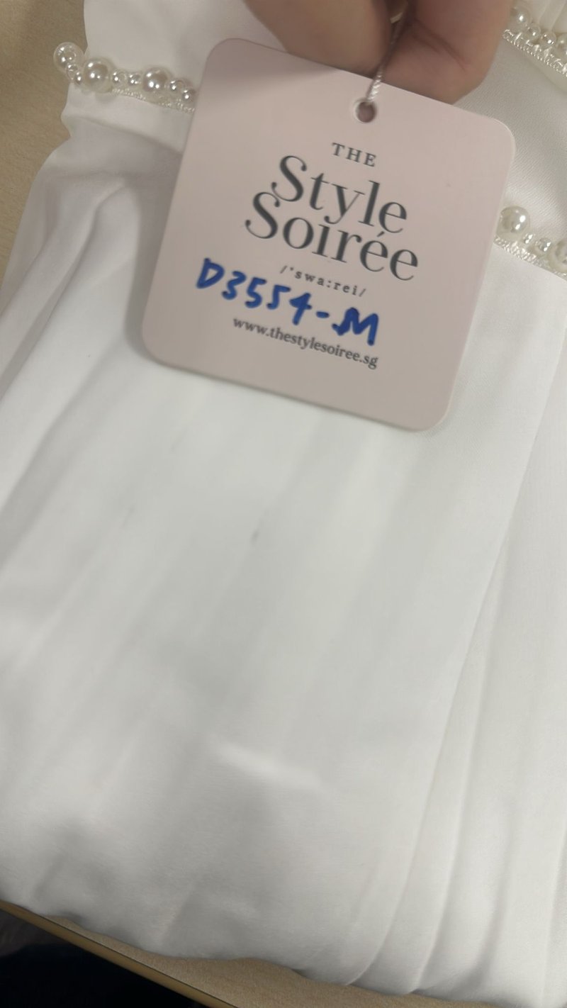 DEFECT | Perdi Pearl Pleated Jumpsuit in White in S/M