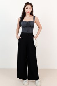 Britney Bustier Ribbon Top in Steel Britney Bustier Ribbon Top in Steel