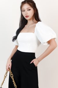 DEFECT | Pierre Puffy Top V3 in White in XS DEFECT | Pierre Puffy Top V3 in White in XS