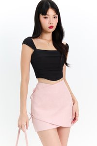 Macey Mesh Top in Black