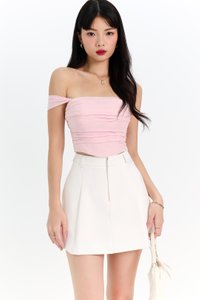 Macey Mesh Top in Light Pink