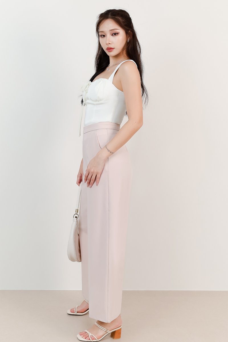 DEFECT | Elevate Highwaist Pants V4 in Pastel Light Pink ( Regular Length ) in XS