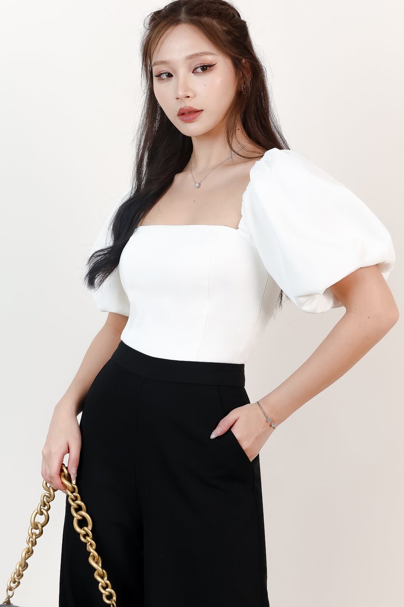 DEFECT | Pierre Puffy Top V3 in White in XS