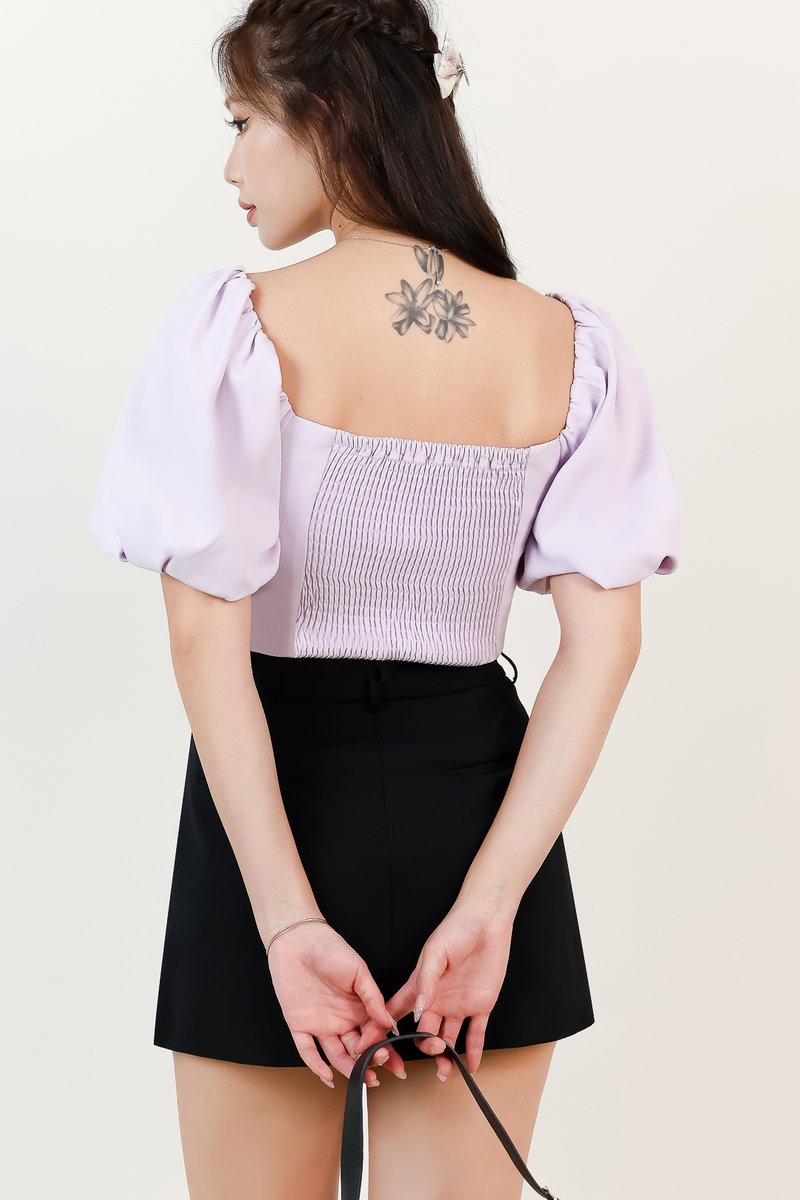 DEFECT | Pierre Puffy Top V3 in Lilac in M