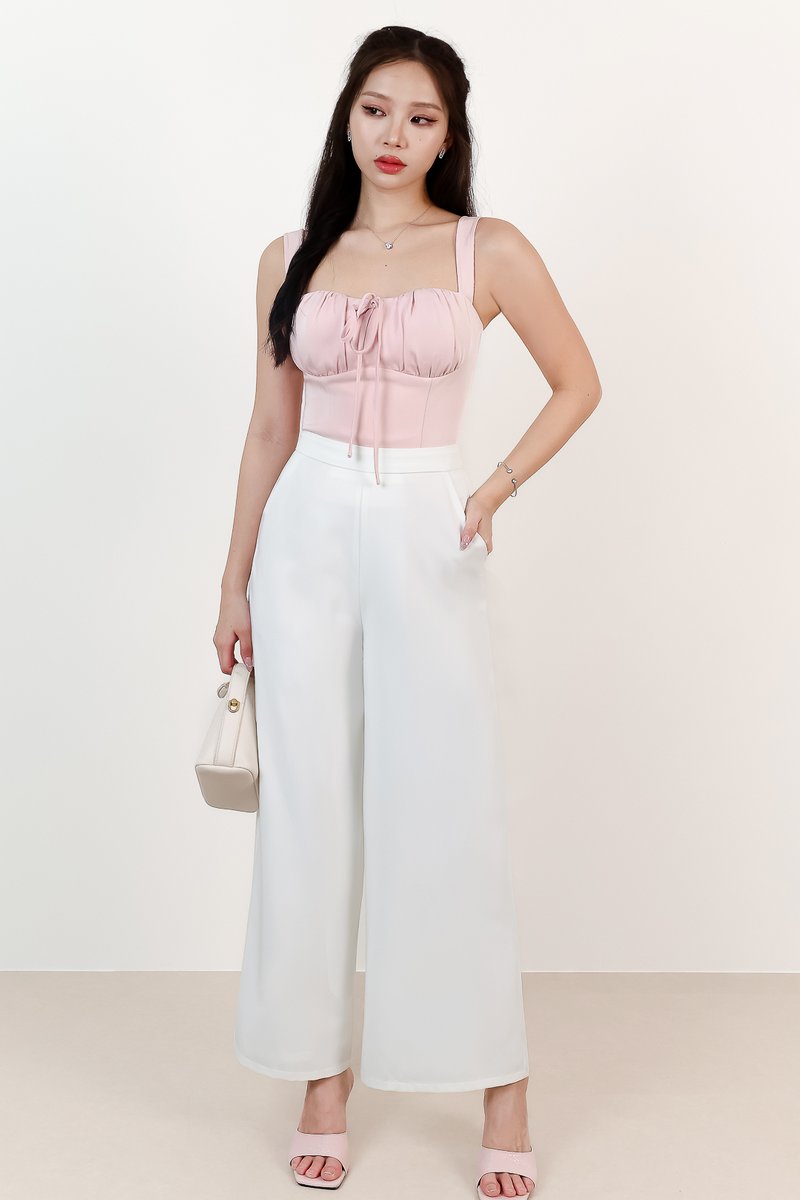 DEFECT | Elevate Highwaist Pants V4 in White ( Regular Length ) in XXS