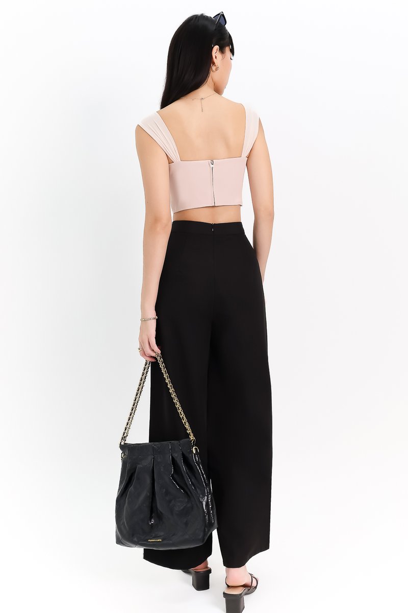 Macey Mesh Top in Cream Nude
