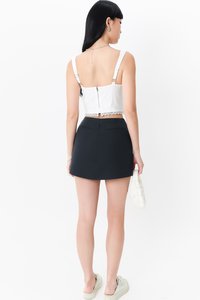 DEFECT | Leilani Lace Tie Thick Straps Top in White in L