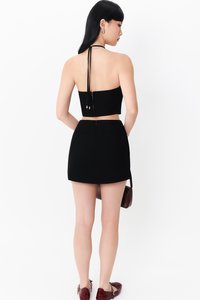 Cerrine Co-ord Halter Top in Black Cerrine Co-ord Halter Top in Black
