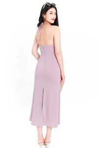 Hallie Halter Midaxi Dress in Lilac