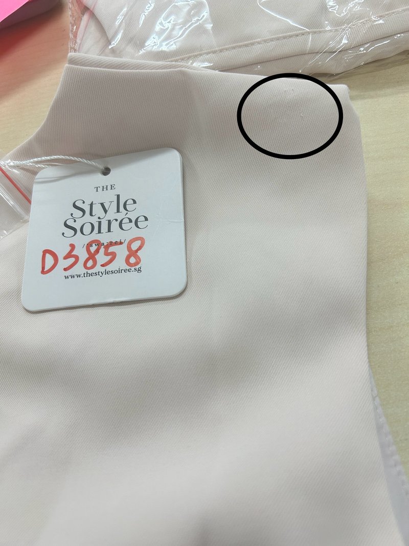 DEFECT | Brynn Bow Sleeveless Top in Light Pink in S,L